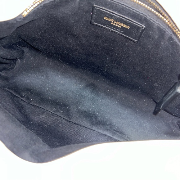 YSL Yves Saint Laurent Puffer Lambskin Leather Shoulder Bag Purse Crossbody - Picture 7 of 10